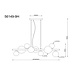 Globo Hanglamp Arin 9 lichts L 87 cm zwart Globo Hanglamp Arin 9 lichts L 87 cm zwart