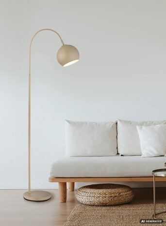 Globo Vloerlamp Benno H 150 cm beige Globo Vloerlamp Benno H 150 cm beige