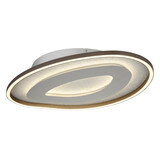 Globo Plafondlamp Orlin B 56 cm antraciet zilver