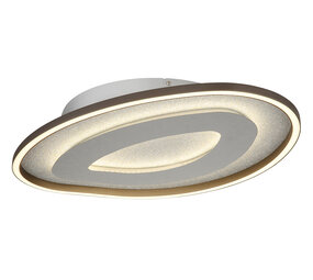 Globo Plafondlamp Orlin B 56 cm antraciet zilver