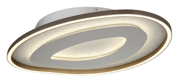 Globo Plafondlamp Orlin B 56 cm antraciet zilver