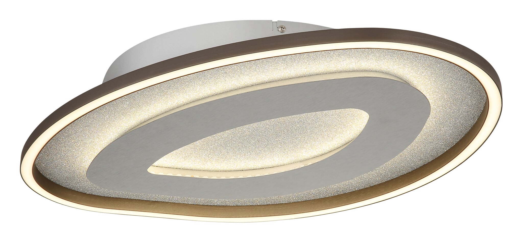 Globo Plafondlamp Orlin B 56 cm antraciet zilver