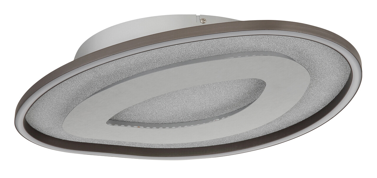 Globo Plafondlamp Orlin B 56 cm antraciet zilver
