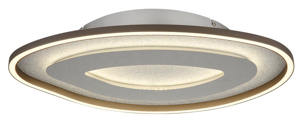 Globo Plafondlamp Orlin B 56 cm antraciet zilver