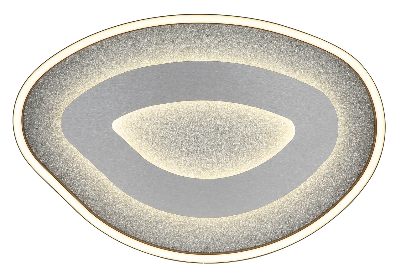 Globo Plafondlamp Orlin B 56 cm antraciet zilver