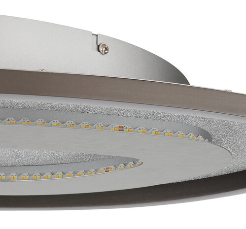 Globo Plafondlamp Orlin B 56 cm antraciet zilver