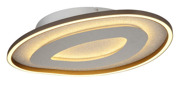 Globo Plafondlamp Orlin B 56 cm antraciet zilver
