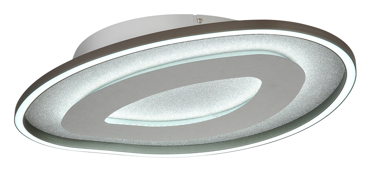 Globo Plafondlamp Orlin B 56 cm antraciet zilver