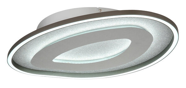 Globo Plafondlamp Orlin B 56 cm antraciet zilver