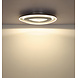 Globo Plafondlamp Orlin B 56 cm antraciet zilver
