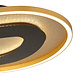 Globo Plafondlamp Orlin B 56 cm antraciet goud Globo Plafondlamp Orlin B 56 cm antraciet goud