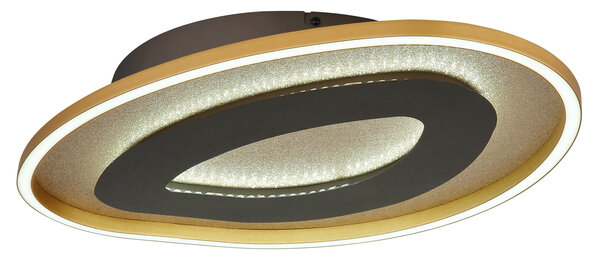 Globo Plafondlamp Orlin B 56 cm antraciet goud Globo Plafondlamp Orlin B 56 cm antraciet goud