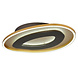 Globo Plafondlamp Orlin B 56 cm antraciet goud Globo Plafondlamp Orlin B 56 cm antraciet goud