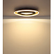 Globo Plafondlamp Orlin B 56 cm antraciet goud Globo Plafondlamp Orlin B 56 cm antraciet goud