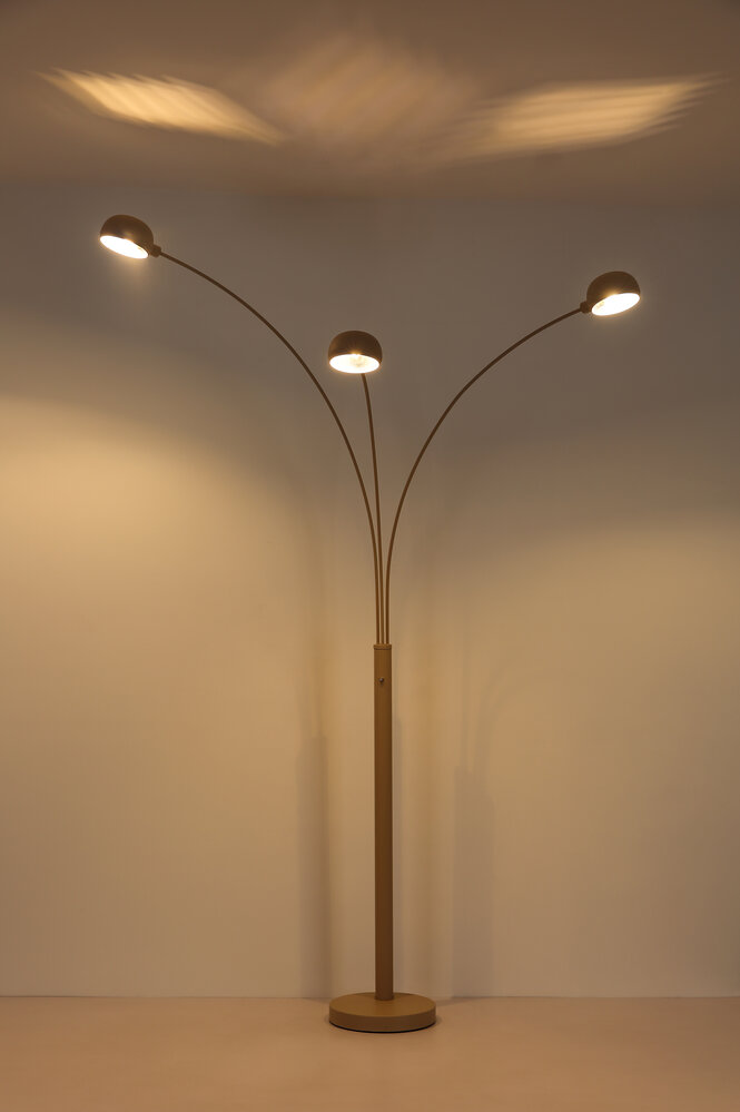 Globo Vloerlamp Seymour 3 lichts H 202 cm beige Globo Vloerlamp Seymour 3 lichts H 202 cm beige