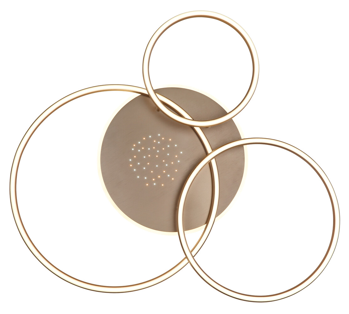 Globo Plafondlamp Glintia L 81 cm brons goud Globo Plafondlamp Glintia L 81 cm brons goud