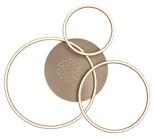 Globo Plafondlamp Glintia L 81 cm brons goud Globo Plafondlamp Glintia L 81 cm brons goud