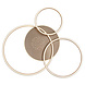 Globo Plafondlamp Glintia L 81 cm brons goud Globo Plafondlamp Glintia L 81 cm brons goud