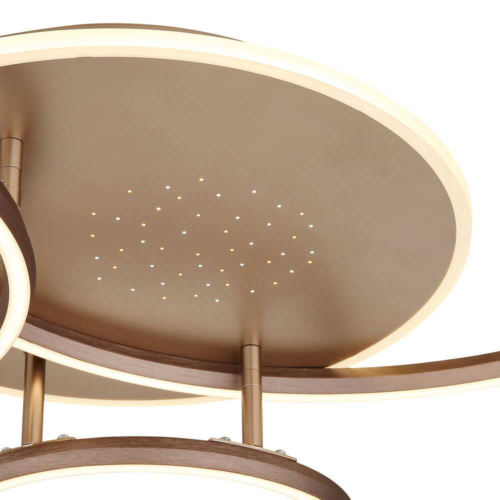 Globo Plafondlamp Glintia L 81 cm brons goud Globo Plafondlamp Glintia L 81 cm brons goud