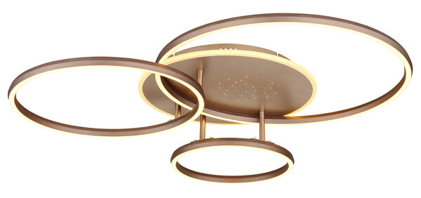 Globo Plafondlamp Glintia L 81 cm brons goud Globo Plafondlamp Glintia L 81 cm brons goud