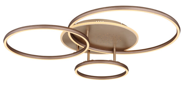 Globo Plafondlamp Glintia L 81 cm brons goud Globo Plafondlamp Glintia L 81 cm brons goud