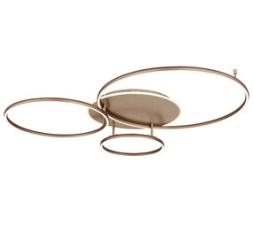 Globo Plafondlamp Glintia L 116 cm brons goud Globo Plafondlamp Glintia L 116 cm brons goud