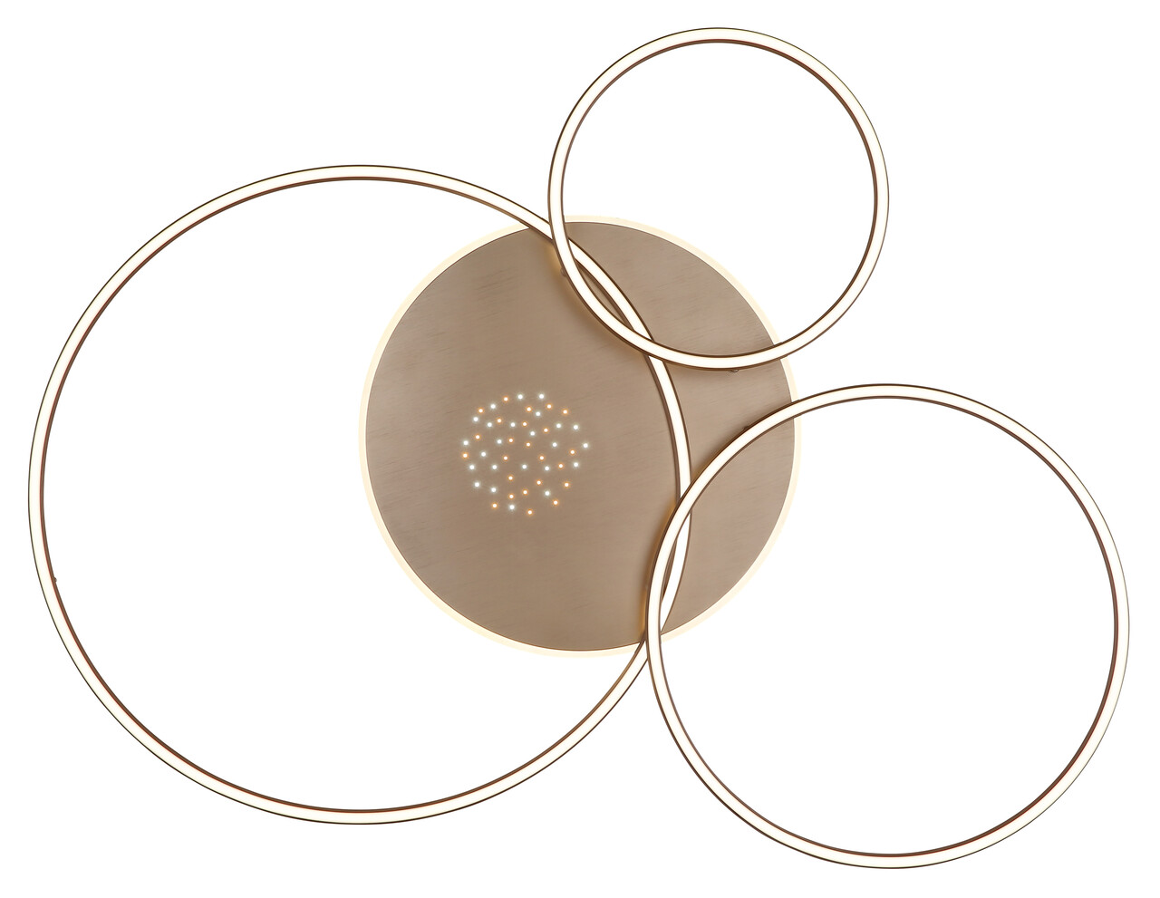 Globo Plafondlamp Glintia L 116 cm brons goud Globo Plafondlamp Glintia L 116 cm brons goud