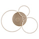 Globo Plafondlamp Glintia L 116 cm brons goud Globo Plafondlamp Glintia L 116 cm brons goud