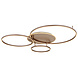 Globo Plafondlamp Glintia L 116 cm brons goud Globo Plafondlamp Glintia L 116 cm brons goud