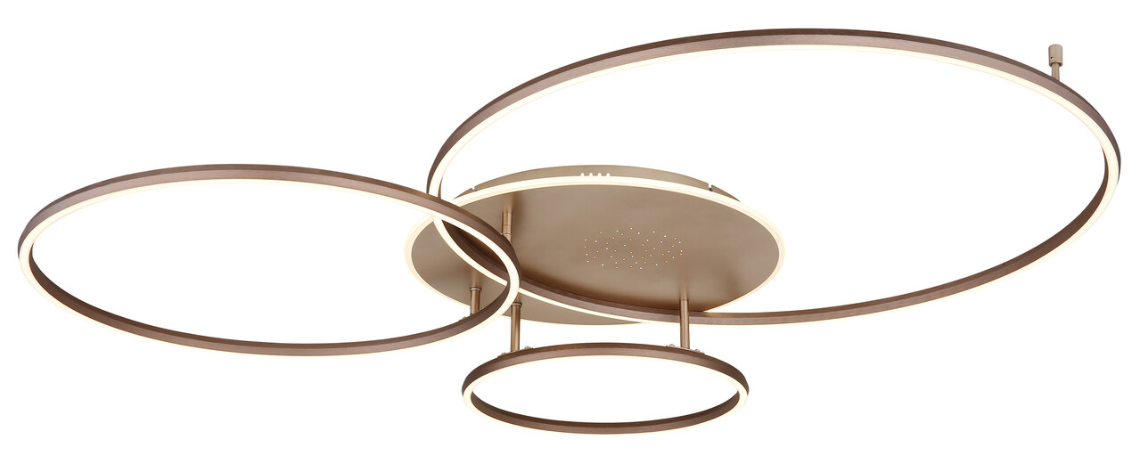 Globo Plafondlamp Glintia L 127 cm brons goud Globo Plafondlamp Glintia L 127 cm brons goud