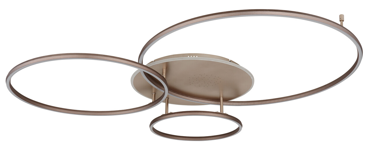 Globo Plafondlamp Glintia L 127 cm brons goud Globo Plafondlamp Glintia L 127 cm brons goud