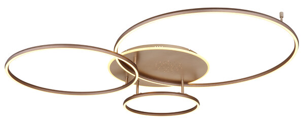 Globo Plafondlamp Glintia L 127 cm brons goud Globo Plafondlamp Glintia L 127 cm brons goud
