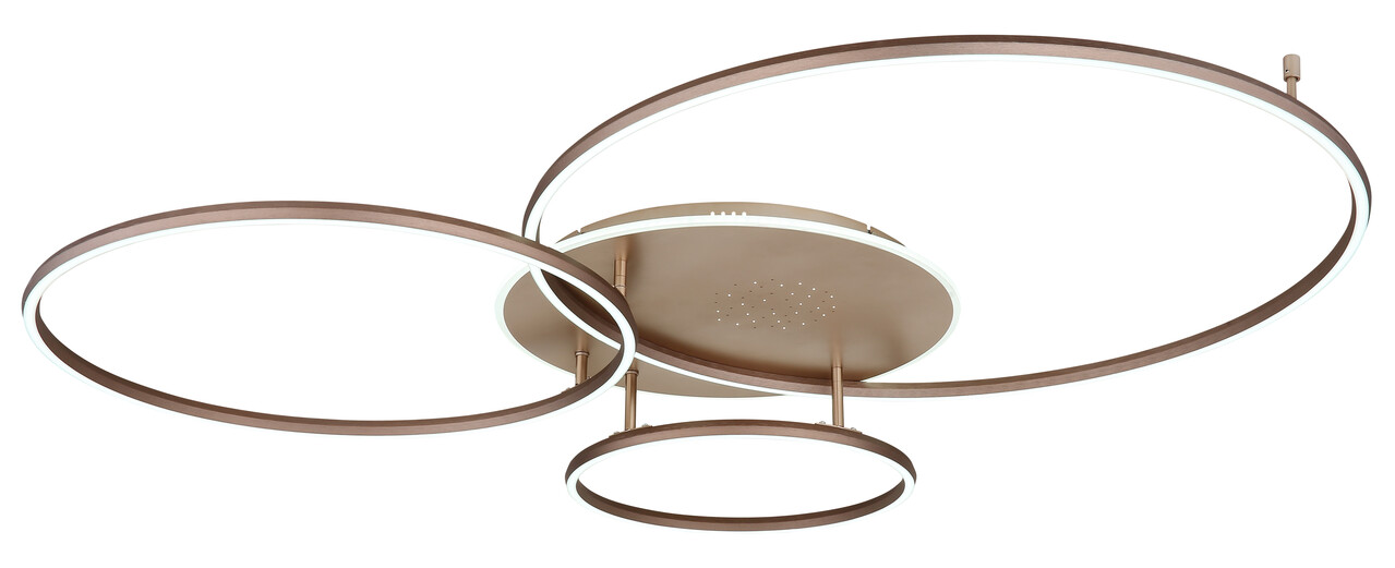 Globo Plafondlamp Glintia L 127 cm brons goud Globo Plafondlamp Glintia L 127 cm brons goud