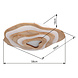 Globo Plafondlamp Jacks L 58 cm beige Globo Plafondlamp Jacks L 58 cm beige