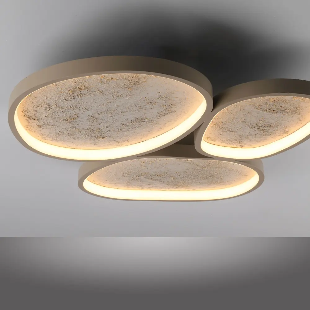Just Light Plafondlamp Moonbraker 3 lichts L 65 cm beige Just Light Plafondlamp Moonbraker 3 lichts L 65 cm beige