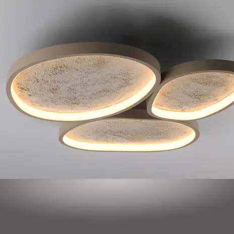 Just Light Plafondlamp Moonbraker 3 lichts L 65 cm beige Just Light Plafondlamp Moonbraker 3 lichts L 65 cm beige