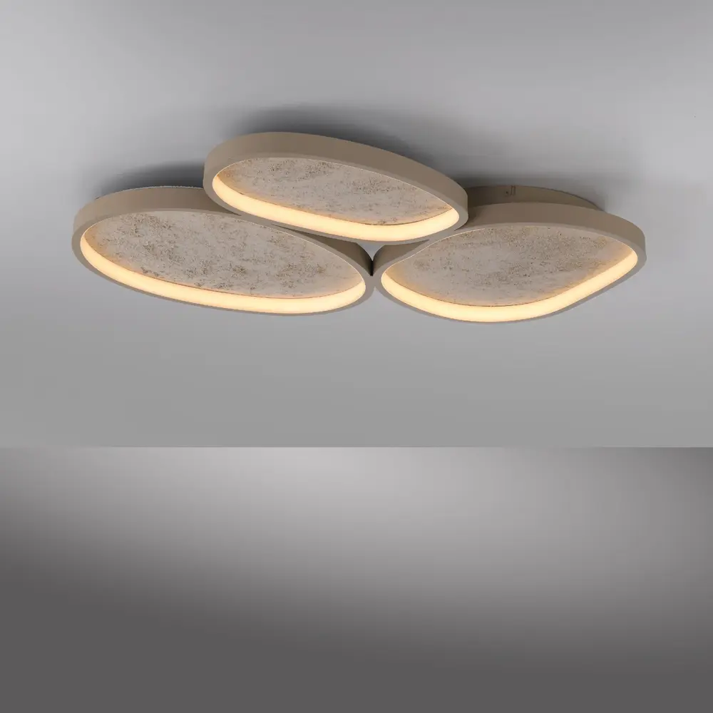 Just Light Plafondlamp Moonbraker 3 lichts L 65 cm beige Just Light Plafondlamp Moonbraker 3 lichts L 65 cm beige