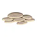 Just Light Plafondlamp Moonbraker 7 lichts L 90 cm beige Just Light Plafondlamp Moonbraker 7 lichts L 90 cm beige
