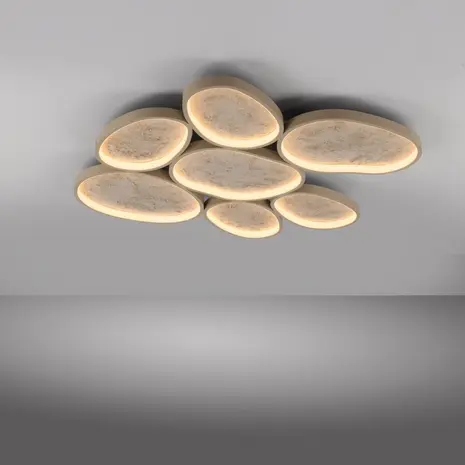 Just Light Plafondlamp Moonbraker 7 lichts L 90 cm beige Just Light Plafondlamp Moonbraker 7 lichts L 90 cm beige
