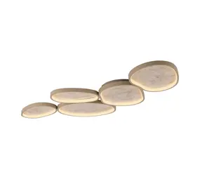 Just Light Plafondlamp Moonbraker 5 lichts L 120 cm beige Just Light Plafondlamp Moonbraker 5 lichts L 120 cm beige