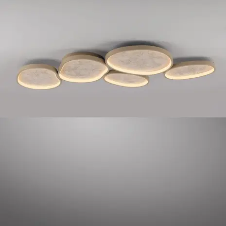 Just Light Plafondlamp Moonbraker 5 lichts L 120 cm beige Just Light Plafondlamp Moonbraker 5 lichts L 120 cm beige