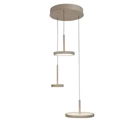 Highlight Hanglamp Falcon 3 lichts Ø 30 cm comfortlift beige