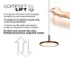 Highlight Hanglamp Falcon 3 lichts Ø 30 cm comfortlift cacao