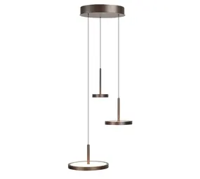 Highlight Hanglamp Falcon 3 lichts Ø 30 cm comfortlift cacao