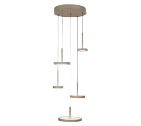 Highlight Hanglamp Falcon 5 lichts Ø 36 cm comfortlift beige Highlight Hanglamp Falcon 5 lichts Ø 36 cm comfortlift beige
