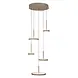 Highlight Hanglamp Falcon 5 lichts Ø 36 cm comfortlift beige Highlight Hanglamp Falcon 5 lichts Ø 36 cm comfortlift beige