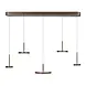 Highlight Hanglamp Falcon 5 lichts L 120 cm comfortlift cacao Highlight Hanglamp Falcon 5 lichts L 120 cm comfortlift cacao