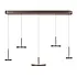 Hanglamp Falcon 5 lichts L 120 cm comfortlift cacao Hanglamp Falcon 5 lichts L 120 cm comfortlift cacao