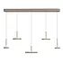 Hanglamp Falcon 5 lichts L 120 cm comfortlift beige Hanglamp Falcon 5 lichts L 120 cm comfortlift beige