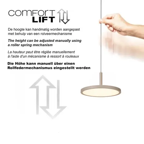 Highlight Hanglamp Falcon 5 lichts L 120 cm comfortlift beige Highlight Hanglamp Falcon 5 lichts L 120 cm comfortlift beige